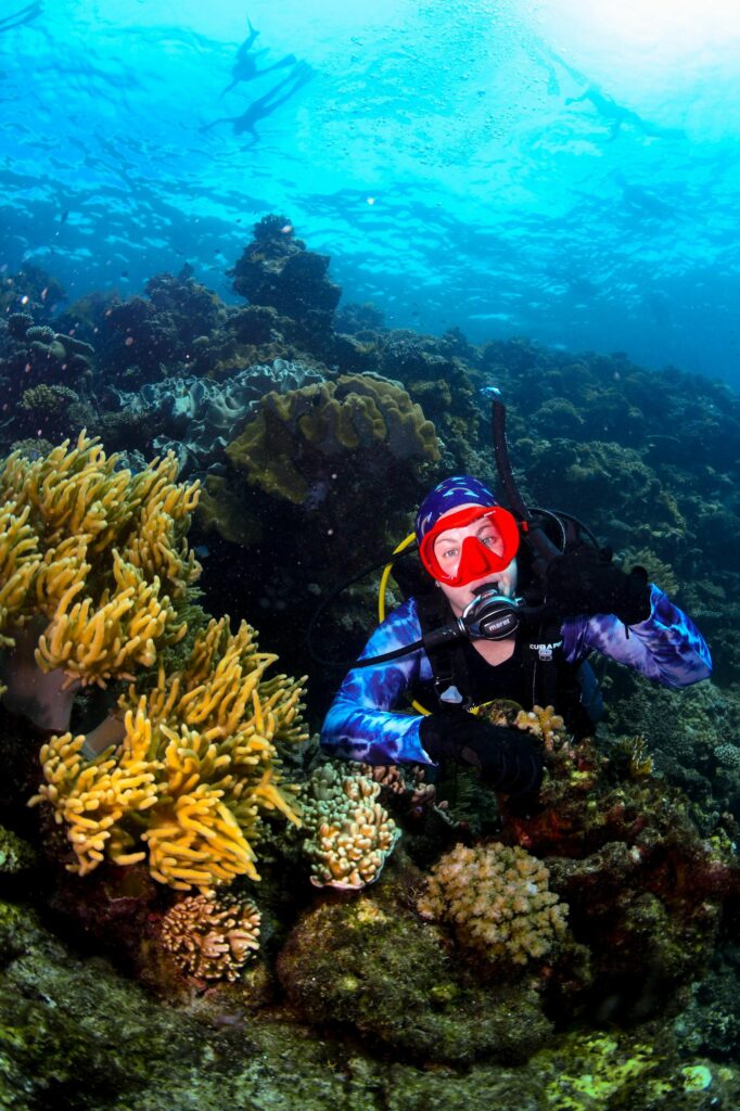 Anna Diving on the Great Barrier Reef Australia