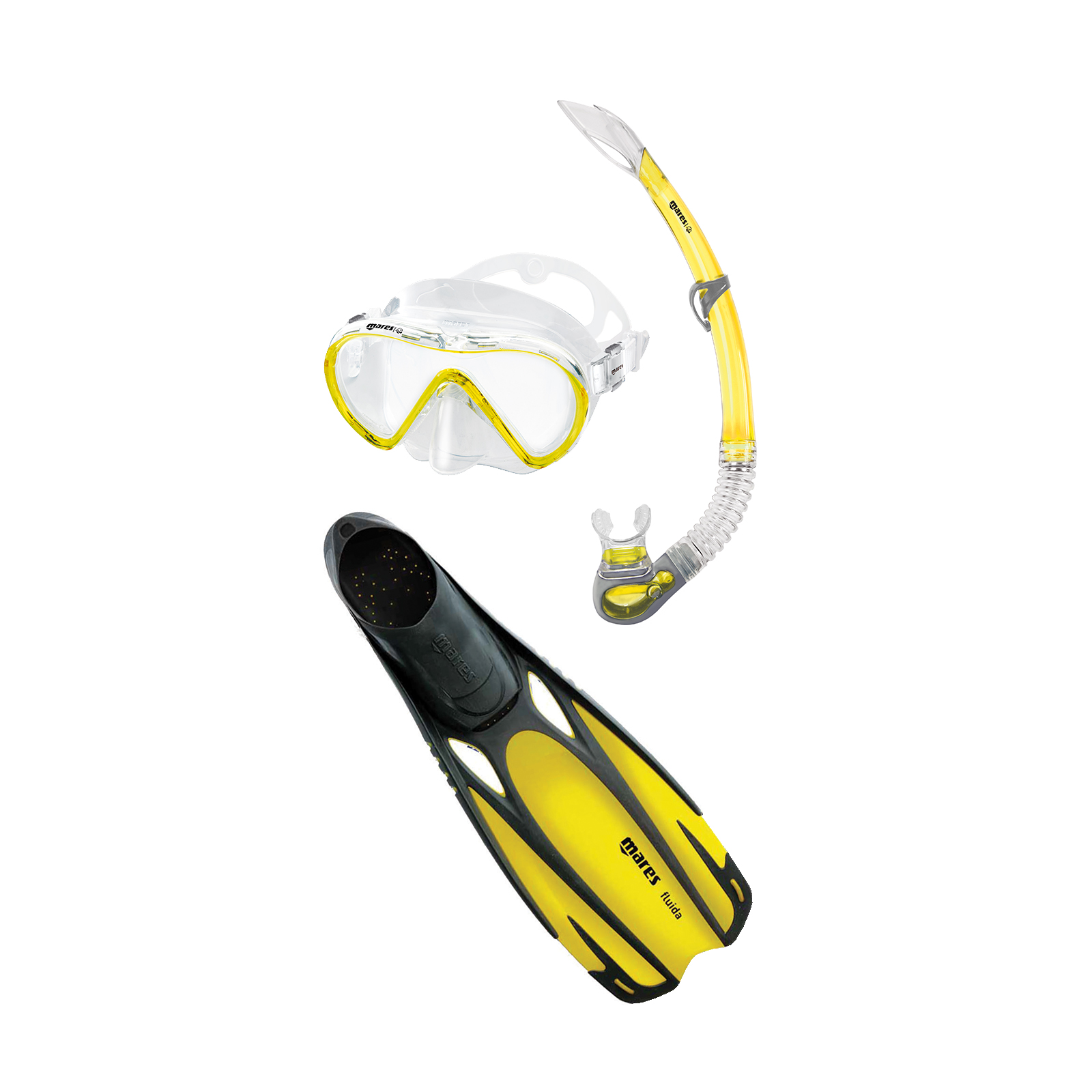 Mares Cobia Fluida Mask/Snorkel/Fin Combo