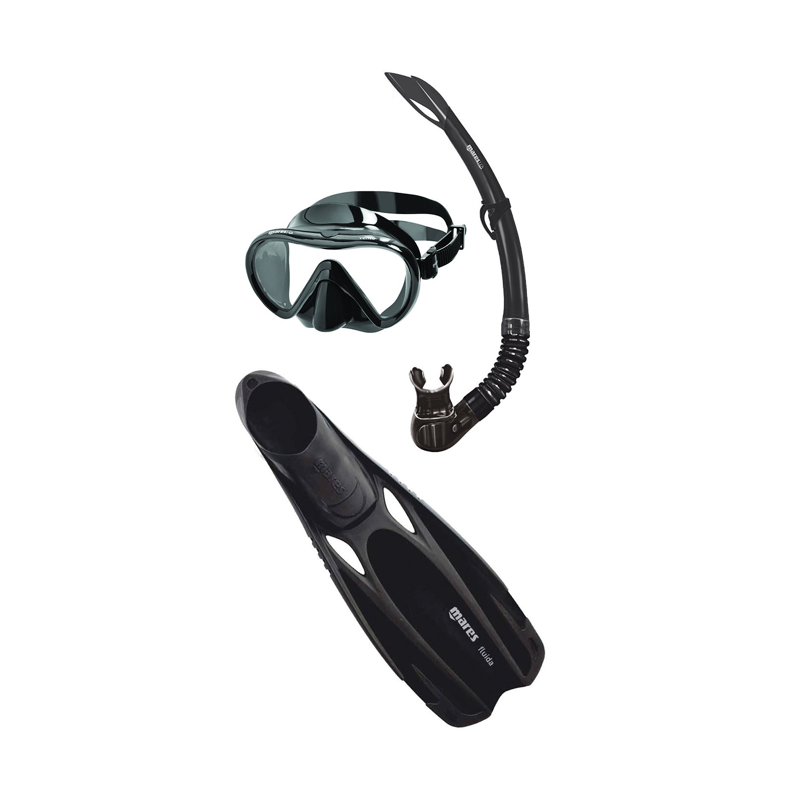 Mares Cobia Fluida Mask/Snorkel/Fin Combo