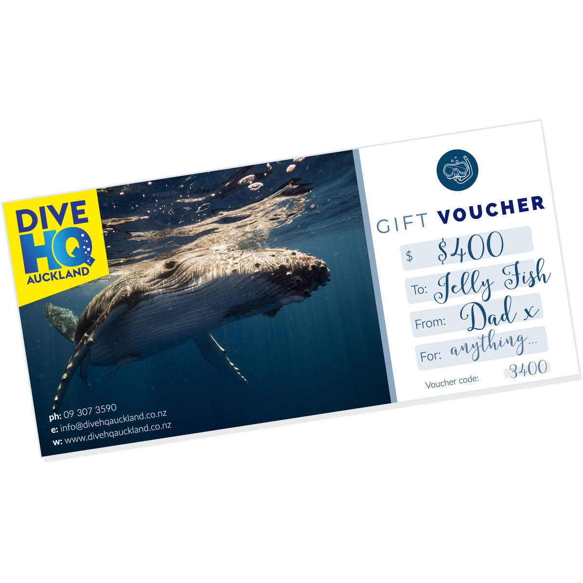 PADI Advanced Open Water Course Gift Voucher